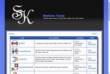 A blurred free-tools website landing page, one of many near-identical ones